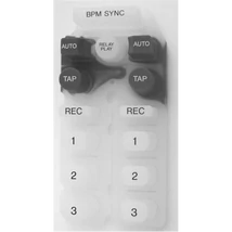 Pioneer CMX-3000 gombsor- középső (BPM Sync, AUTO, TAP, Relay Play, REC, 1, 2, 3) / DEB1505