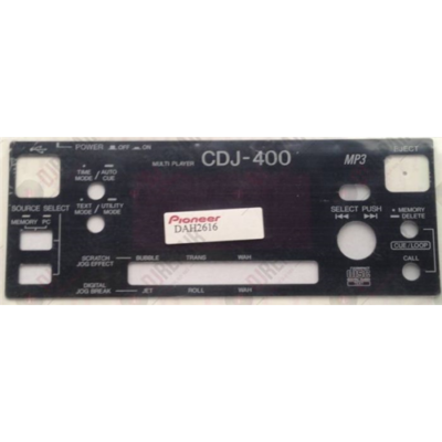 Pioneer CDJ-400 kijelző plexi lemez / DAH2616